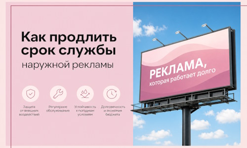 Как продлить срок службы наружной рекламы в  Клинцах