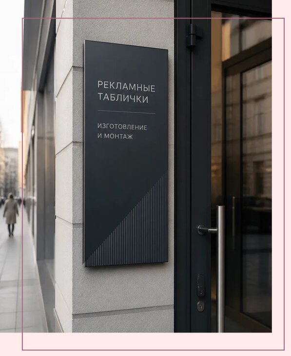 Рекламные таблички в Клинцах по цене от 4678 р. | Аванза-Клы