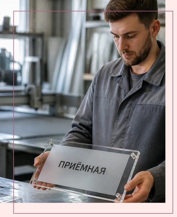 Таблички из оргстекла на заказ в Клинцах от 4054 р. | Аванза-Клы